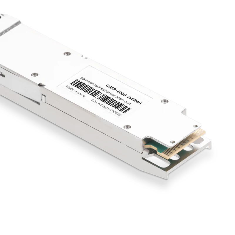 NVIDIA/Mellanox Compatible 400G OSFP 2Ã—SR4 850nm 50m Dual MTP/MPO-12 APC MMF InfiniBand HDR Finned Top Optical Transceiver Module SFPS
