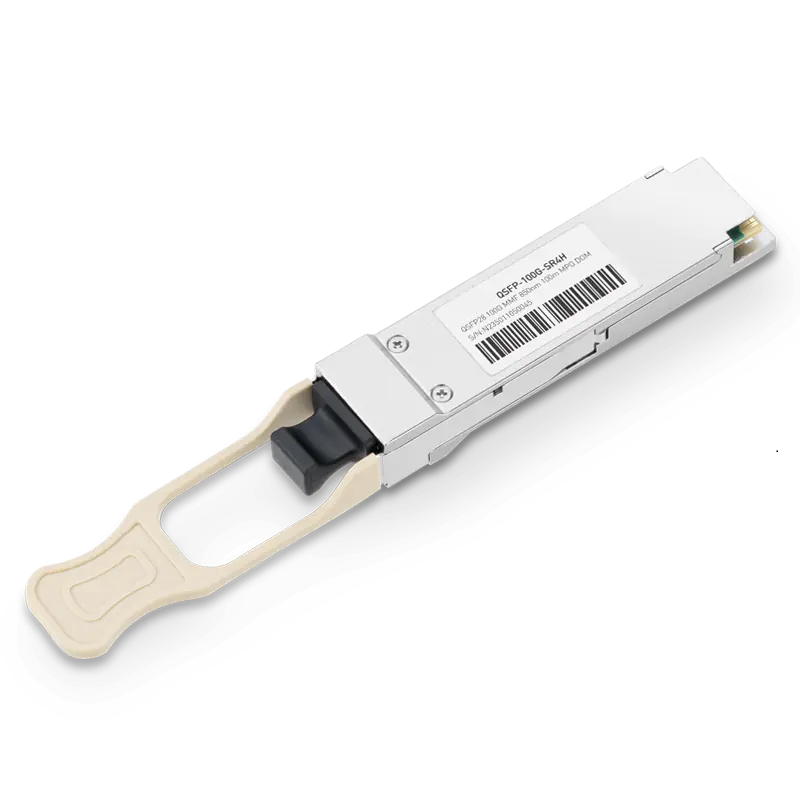 Mellanox MMA1B00-E100 Compatible 100GBASE-SR4H QSFP28 850nm 70m (OM3)/100m (OM4) DOM MPO/MTP-12 InfiniBand EDR Transceiver Module for MMF, MCX556A-ECAT, MCX653106A-HDAT SFPS