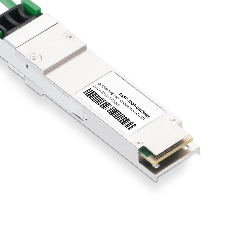 NVIDIA/Mellanox MMA1L30-CM Compatible 100GBASE-CWDM4H QSFP28 1310nm 2km DOM Duplex LC InfiniBand EDR Transceiver Module for SMF, MCX556A-ECAT, MCX653106A-HDAT SFPS