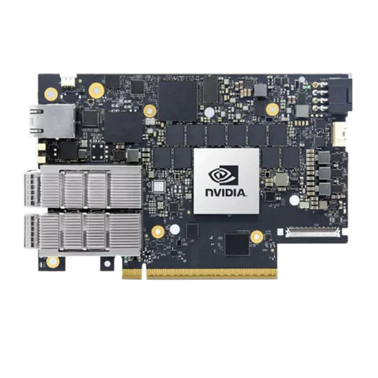 NVIDIA B3220 BlueField-3 DPU, P-Series FHHL, 200GbE (Default Mode)/NDR200 lB, Single-Slot Dual-port QSFP112, PCle Gen5.0 x16 with x16 PCle Extension Option, 16 Arm Cores, 32GB Onboard DDR, Integrated BMC, Crypto Enabled, Tall Bracket SFPS