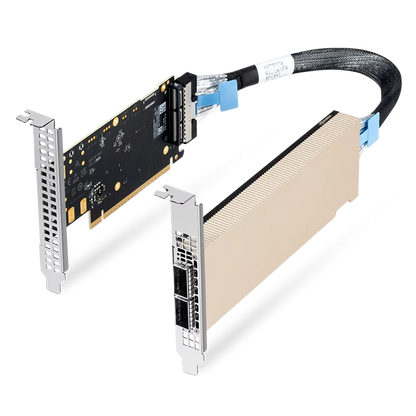 NVIDIA/Mellanox C8180X (930-9XAX6-0025-000) Socket Direct/MultiHost Auxiliary Kit for Additional PCIe Gen6x16 Connection, 250mm MCIO Harness SFPS