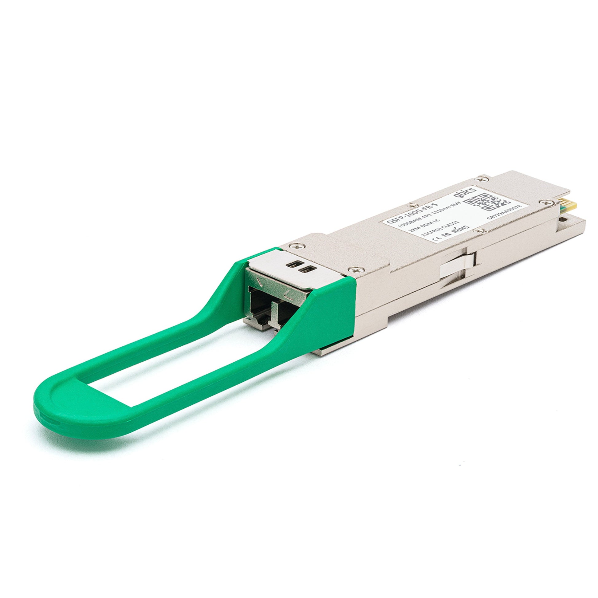 100GBASE - FR4 Codable QSFP28 Single Lambda 1310nm 2km DOM Duplex LC SMF Optical Transceiver Module - Fyber Optix