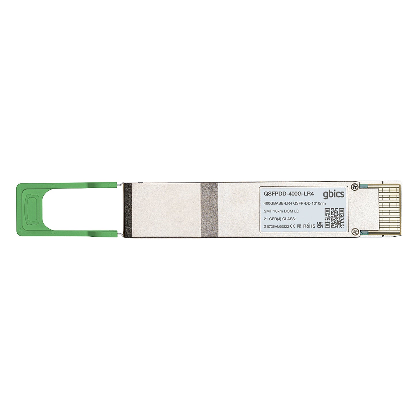 FN-TRAN-QSFPDD-LR4 Fortinet Compatible 400GBASE-LR4 QSFP-DD PAM4 1310nm 10km DOM Duplex LC SMF Transceiver Module
