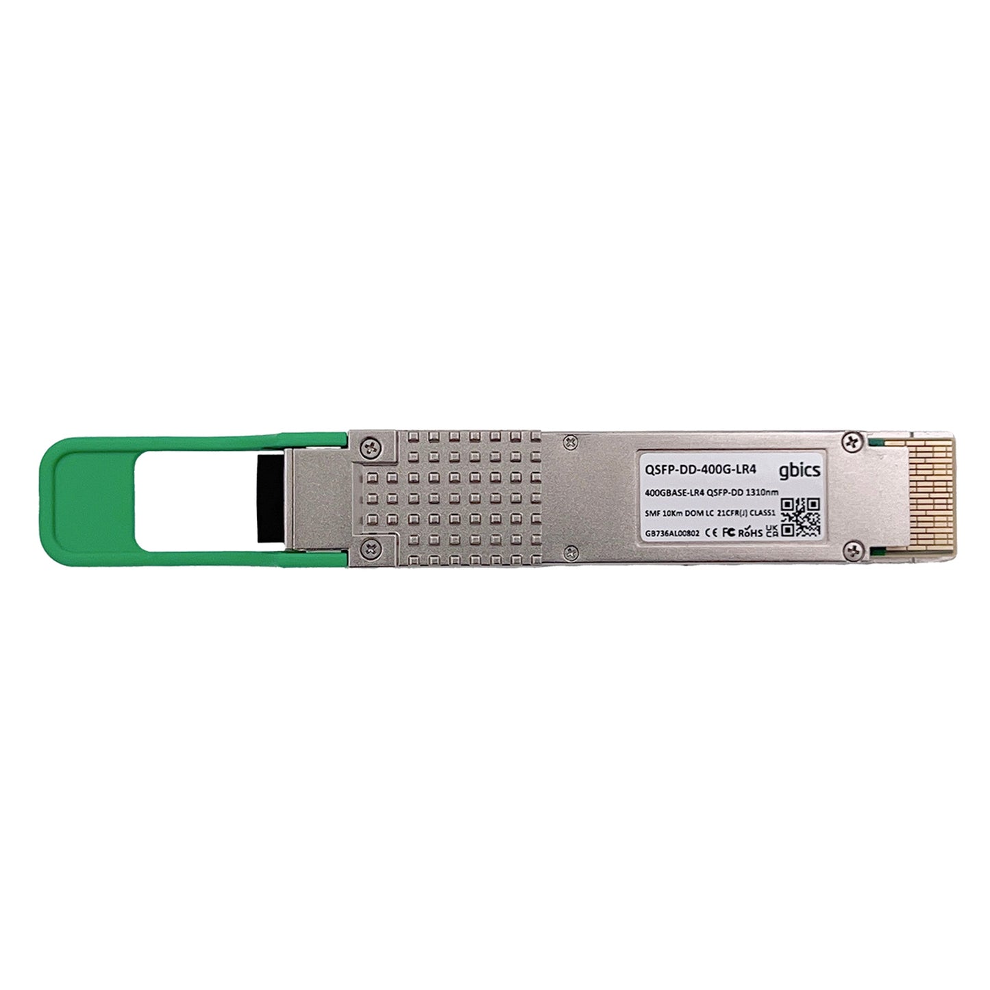 Compatible 400GBASE-LR4 QSFP-DD PAM4 1310nm 10km DOM Duplex LC SMF Transceiver Module